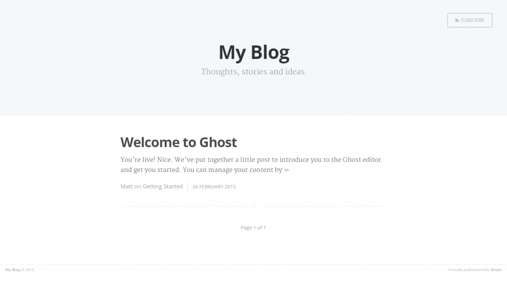 Installing Ghost | Hostineer Knowledge Base